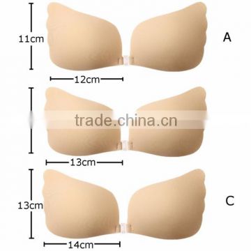 Ideal fashions LALA Sexy Women Strapless Backless Seamless Invisible Wing Belt Bra Self-Adhesive Push Up Free Stick On Wedding D