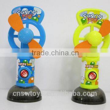 Plastic fan candy toy