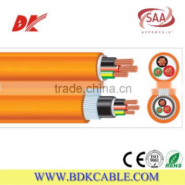 Electric wire orange circular cable