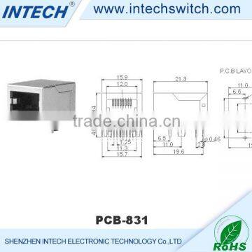 750 cycles unshielded rj45 modular jack