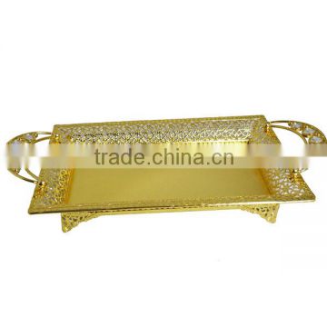 2013 simple cheap gold plated tray T121S