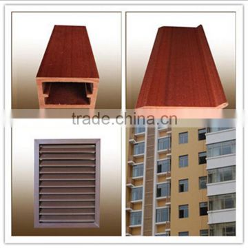 2015 chinese products Wood plastics composite vertical window blinds used in outside