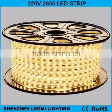 2835SMD 220v led strip 50m/100 per roll 60leds/m led rope light