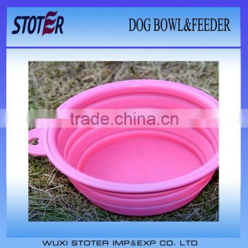 eco-friendly portable silicon pet bowl