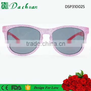Good sale high quality PC injection children sunglasses with fluorescent color