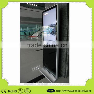 42 inch indoor store paper display placed Motion Sensor LCD Advertising Display/floor stand loop