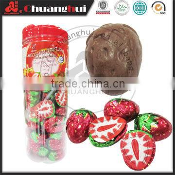 Strawberry chocolate beans candy