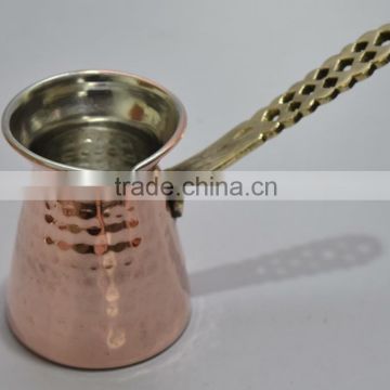 Ibrik / Copper Coffee Warmer Pot with Hammered design