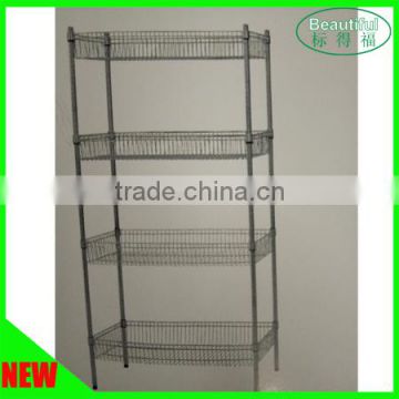 Hot new products for 2015 metal supermarket display rack