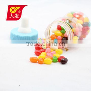 140g fruit flavour jelly bean packed in baby bottle