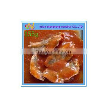 great quantity wholesale 155g canned mackerel fish in tomato sauce(ZNMT0078)