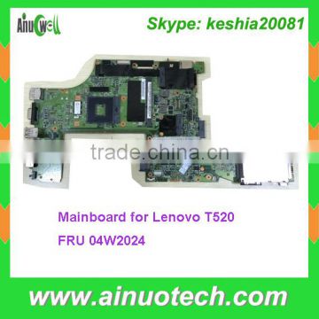 100% brand new Laptop Mainboard for Lenovo T520 Laptop Motherboard FRU 04W2024 System board CPU i7-3520UMA