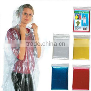 2014 transparent pvc rainwear raincoat in bag adult pocket raincoat