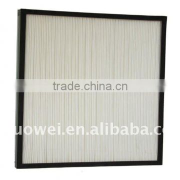 FB panel medium efficiency aluminum frame fiber air filter