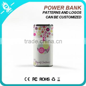 mobile accessories lower price LED torch 4000mh,4400mah,5200mah candy power bank shenzhen