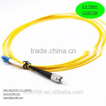 High quality China-made LC UPC-FC UPC Simplex Fiber optic patch cord