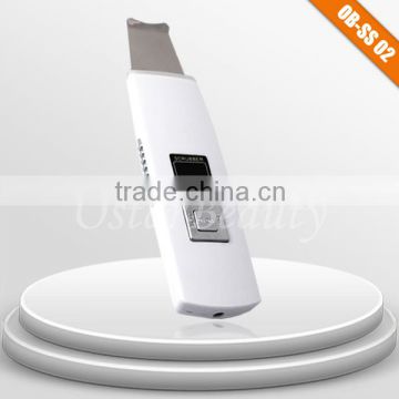 Ultrasonic skin scrubber peeling rechargeable mini beauty machine(OB-SS 02)