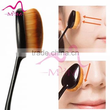 Oval cosmetic foundation cream powder makeup brush