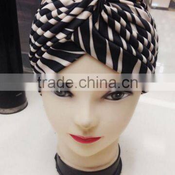 New color striped Indian cap arabic Muslim headscarf hat lady print hat wholesale