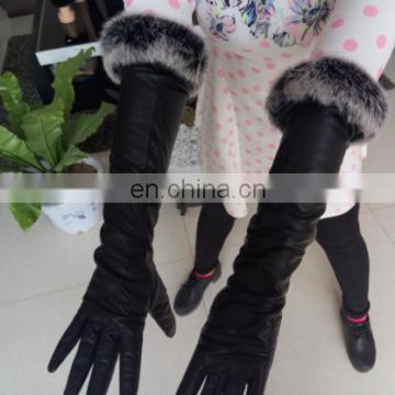 rex rabbit fur sheepskin leather gloves
