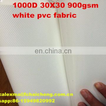 popular 900 gram weight white pvc fabrics
