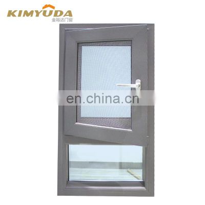 aluminum grids round shape window sound insulation casement window