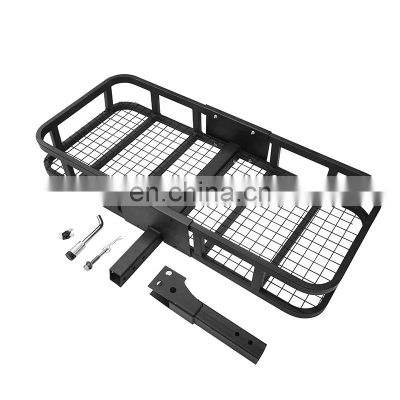 Universal Heavy Duty Hitch Mount Luggage Carrier for Toyota Tacoma Folding Rear Cargo Rack Basket