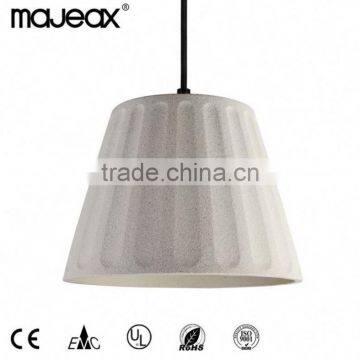 Round Metal Table Lamp Gray Shade