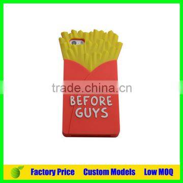 Fries Custom Silicone 3d phone back cover case for Oppo R9 Plus phone back cover