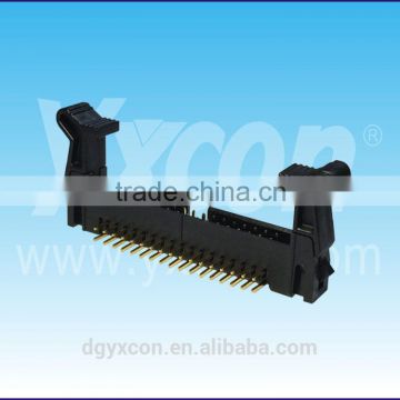 Pitch 2.0mm dual row right angle long latch ejector header connector