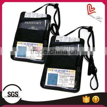 travel RFID wallet/neck strap wallet pouch