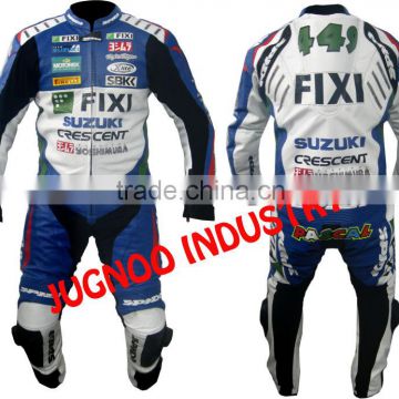 Professional motorcycle leather suit