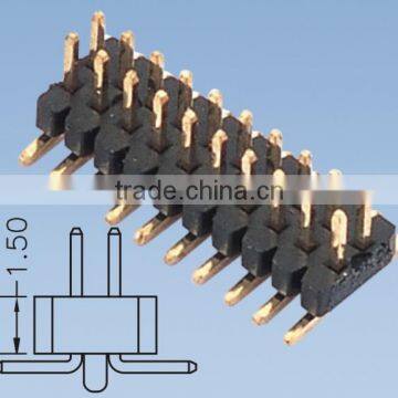 Double Row SMT Pin Header H=1.5 Pitch 1.0mm