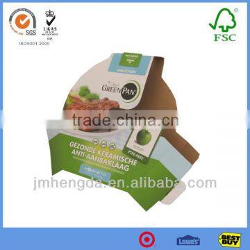 Round shape pretty cardboard boxes for kitchenware display