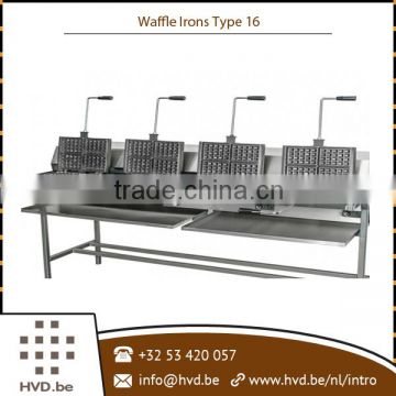 Superior Quality Industrial Gas Waffle Maker Machine Type 16