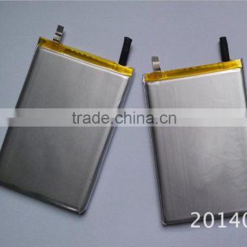 China flat li-ion battery 3.7v 3000mah, flat lithium polymer battery 3.7v 3000mah 11.1wh