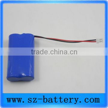 7.4v 2000mah rechargeable 18650 lithium ion battery