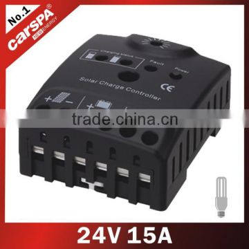PWM solar charge controller with load 24V 15A