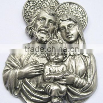 pewter christian Jesus plate,tin alloy souvenirs plate