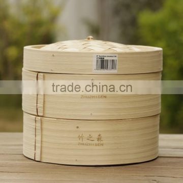 5 inch Shaluo bamboo printed steamer for corn