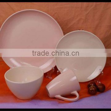 ceramic tableware made in China stoneware dinnerware 16pcs solid color glaze stoneware dinner set