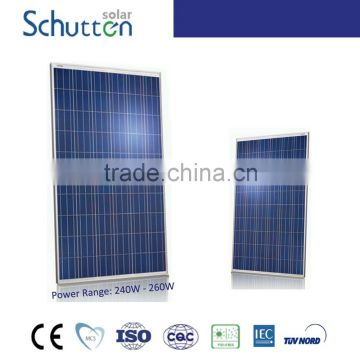 A grade for home 250w poly solar panel solar system rooftop system