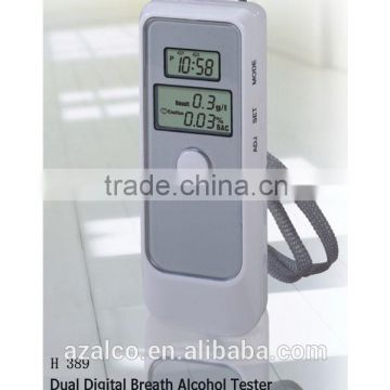 White simple breathalyzer/ alcohol detector/breath alcohol tester