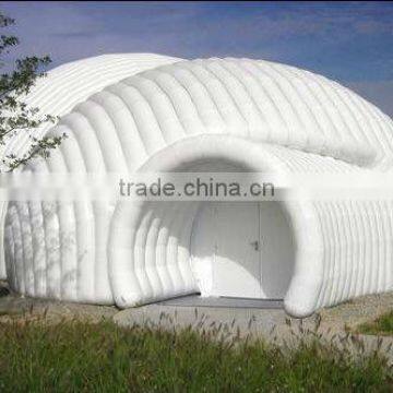 Giant inflatable white dome tent