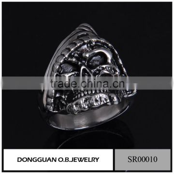 Skull Silver Ring,Skull Ring Silver Jewelry,Silver Skull Ring,Stainless Steel Biker Ring For Men
