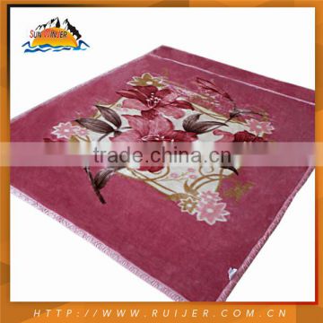 Customized Design High Quality Baby Blanket Satin Trim