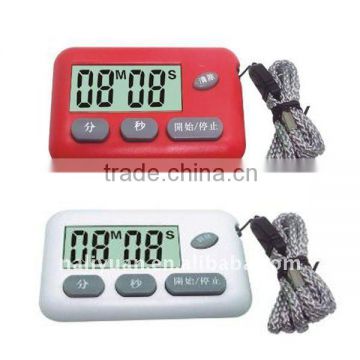 Hot sales LCD countdown timer with lanyard for promotion