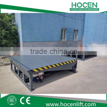 Used Warehouse Stationary Hydraulic 6-15 Tons Forklift Electric Stationary Dock Ramp For Trailers