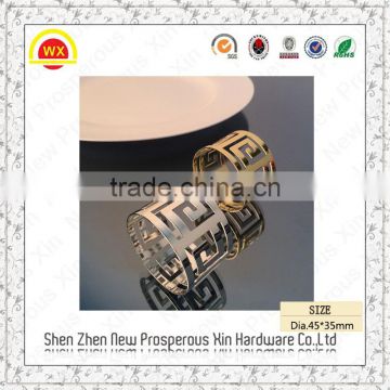 New design wholesale metal napkin rings for hotel