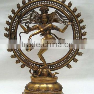 Brass Natraj Hindu Religious Statues India